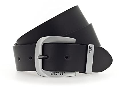 MUSTANG Leather Belt W90 Black