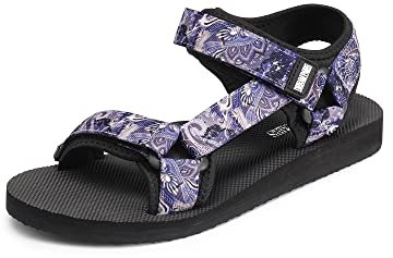 DREAM PAIRS Sandali Sportivi Piatti Donna Estate Scarpe da Spiaggia Sandali da Trekking Comodi e Casual Donna,Size 39,Viola,SDSA2309W-E
