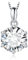 JewelryPalace Rundschliff 3ct Zirkonia Solitär Kette Anhänger, Simulierter Diamant Braut Schmuck Set, Halskette Damen Silber 925 Collier Damen mit Stein, Schmuck Mädchen Geschenk für Frauen 45CM