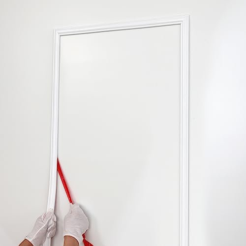 Wandleiste zum Abziehen und Aufkleben, flexible Leiste für Spiegelrahmen, Stuhlschiene, Wandschutz und Heimwerkerdekoration (3m x 27mm)