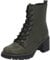 Palado Stiefeletten Damen Kefalonia - warme & bequeme Winterschuhe für Frauen mit rutschfester Gummisohle - moderne Boots mit Blockabsatz für Herbst & Winter Khaki UK5,5 - EU38