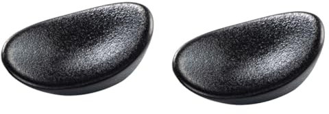 HOMSFOU 2pcs Ceramic Chopsticks Rests Decorative Holders for Chopsticks Forks and Spoons Smooth Surface Design for Home Dining