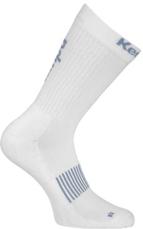 Kempa Unisex Logo Classic Sport-Socken, Weiß/aqua, 41-45 EU