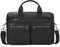 LUUFAN Cartella in pelle per uomo 15,6 Borsa a tracolla Satchel di grande capacità Borsa da ufficio per laptop Borsa retrò (3318-nero)