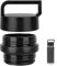 Linkidea Water Bottle Lid Built-in Tea Infuser Compatible with YETI Rambler Bottle 18oz/26oz/36oz/46oz/64oz Chug Cap, Water Bottle Replacement Cap with Handle, Fruit and Ice Strainer (Black)