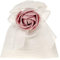 12 Sacchetti per bomboniere Nozze Serie BOCCIOLO | Vari Colori | portaconfetti con Fiore colorato Formato Piatto 10x12 cm bomboniera Cerimonia Comunione (Fiore Rosa Antico)