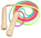 EXIN DEHCEN 2.5M Comba de Saltar Niña, Cuerda Saltar Niña Infantil, Ajustable Color Arco Iris Comba Niña Cuerda de Saltar Ajustable para Niño para Niños y Niñas Cumpleaños Juego al Aire Libre