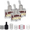 Innfeeltech 3 Pcs Kippschalter, 20A 125V, 1121 SPDT, 3 Klemmen, Ein/Ein, 2-Position Metall Hochleistungswippschalter mit 3 wasserdichter Kappe