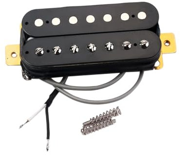 ibasenice Double Bobine Pickup Pour Guitare Électrique Avec Vis Et Cœur Plat Noir