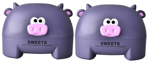 PRETYZOOM 2 Stück – Langlebiger Taschentuchbox- Cartoon-kalb-Design Robustes Material Platzsparende Aufbewahrung Für Das Home Office