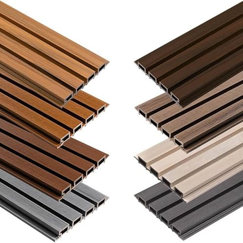 ECOTRAVERS - Fassadenlamellen | Fassadeverkleidung Verbundwerkstoff WPC | Rhombusprofil – Muster - Sample kit - 2x Probe