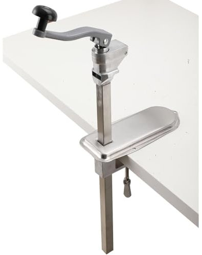 HUFACAI Apriscatole resistente, apriscatole da banco, in acciaio inox, per cucina, hotel, fabbrica di alimenti