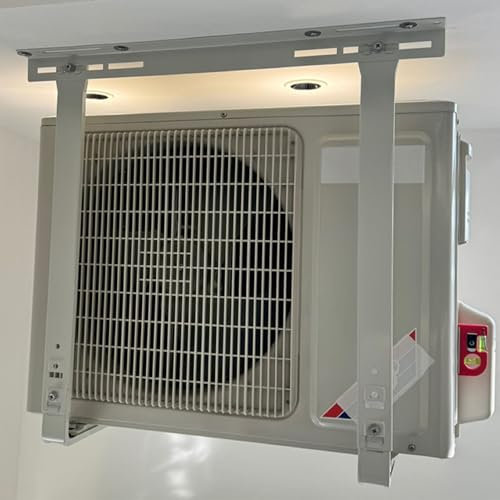 CHFANGHEJUFU Outdoor Mini Split Air Conditioners Ground Mounting Stand,top-mounted Condenser Heat Pump Wall Mounting Bracket，heavy Duty Anti-vibration Ac Bracket,for Compressors & Hvac Systems