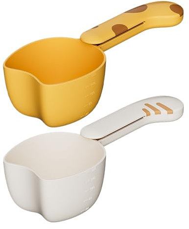 Vmiorzq Cereal Measuring Spoon With Clip, Pet Dry Food Scoop, Food Measuring Scoop, Pet Treat Scoops Dog Feeding Spoon Cat Shape Cereal Spoons