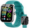 Montre Connectée Homme Femme, 1.96HD Écran Smartwatch Appel Bluetooth, 113+Sportifs Montre Sport Sommeil Moniteur Cardiofrequencemetre SpO2, Montre Intelligente Etanche IP68 pour Android/iOS, Vert