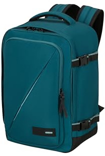 American Tourister Take2Cabin - Untersitz-Handgepäck (40 x 25 x 20 cm - 24 l - 0,50 kg) - Kabinentasche, Flugzeug-Rucksack S Untersitz, Türkis (Totally Teal)