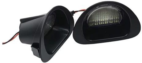 YTJLF Number Plate Light For Peugeot 107 2005-2014 For Citroen For C1 2005-2013 2Pcs LED Licence Plate Lamp License Lamps