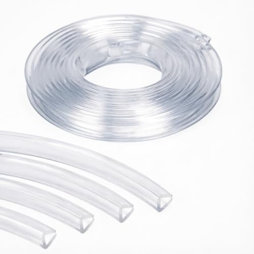 Clear Silicone U-Edge Seal Strip for 4-5mm Glass, 5m / 16.4ft Transparent Edge Trim Protector for Home Door, Window, Shelf, Shower Screen, Anti-Collision Edge Guard