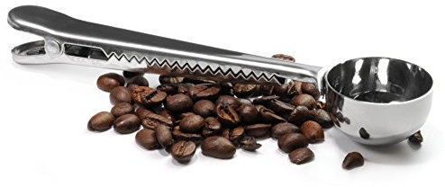 Kaffeedosierlöffel mit Klammer aus Edelstahl, Kaffeemaß, Kaffee Dosierer, Kaffeelöffel für Espresso, Kaffee ect. Messlöffel, Marke YOUZiNGS