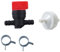 OxoxO 394358 394358S 5098H 5098K Kraftstofffilter mit 0,6 cm Inline-Gas-Kraftstoff-Absperrventil 493960 494768 698183 für Briggs & Stratton Rasenmäher