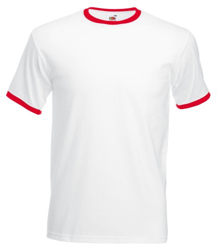 Fruit of the Loom Mens Ringer Short Sleeve T-Shirt
