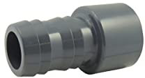 Douille cannelée en PVC à coller - Ø A: 20mm | Ø B: - | Ø C : 18mm