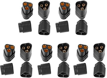 JENOR 5 Paare MT60 3,5mm 3 Pole Kugelstecker Stecker Male & Female Für RC ESC Zu Motor