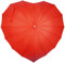 nadamuSun Für Immer Liebes-Sonnenschirm-roter Herz-geformter Mädchen-Regenschirm für Valentinsgruß, Hochzeit, Verlobung und Foto-Stützen (Red)