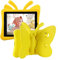 Tading iPad 9th 8th 7th Generation Case Kids Girls, Cute Butterfly Shockproof EVA Foam Super Protection Stand Cover for iPad 2021 2020 2019 10.2 and iPad Air 3 Pro 10.5 - Yellow