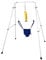 Baby Jumper Set with Hanging Shelf Adjustable Toddler Baby Bouncer Baby Toys (Blue)