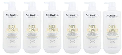 6er Goldwell Dualsenses Rich Repair Restoring Shampoo 1000 ml