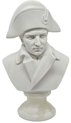 Generico Made in Italy - Statua Artistica da Collezione Fatta a Mano Alabastro - Grandi Personaggi Della Storia - Idea Regalo - Busto di Napoleone