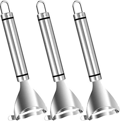 WXJ13 3 Pcs Magic Corn Peeler - Stainless Steel Corn Cob Peeler, small kitchen tools, Corn Stripper Corn Cob Stripper Tool, Convenient Thresher Corn Cutter