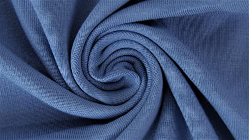 French Terry Tayler von Stofftreff - Meterware- 0,25 m - Uni - Öko-Tex Standard 100 - Sommersweat angeraut (Horizont-1205)