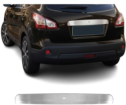 OMAC Kofferraumleiste Heckleiste kompatibel mit Nissan Qashqai J10 2006-2014 Chrom Gebürstet