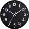HZDHCLH 30cm Lautlos Wanduhr Schleichende Sekunde mit Arabisch Ziffer ohne Ticken für Dekoration Wohnzimmer, Küche, Büro, Schlafzimmer（Schwarz und weiß）