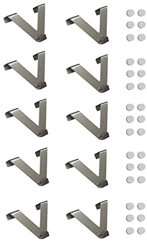 HOME WOHNIDEEN Fensterhaken EASY FIX - V-Form - 10er Pack