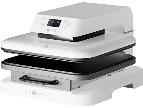 HTVRONT Presse thermique automatique pour T-shirts, 38 x 38 cm, presse à t-shirt intelligent avec libération automatique, presse à chaleur professionnelle pour sublimation, vinyle, projets de