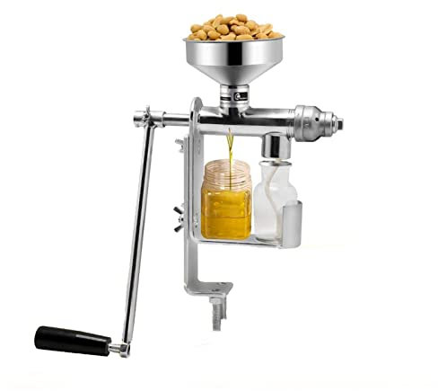 Manuelles Ölpresse für Haushalt, 29 x 31 cm physischer Drucköl Expeller, Edelstahlöl Press, CE/FCC/CCC/PSE
