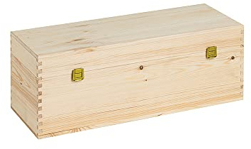 Cassette in legno - 1 bottiglia borgognotta da 3 lt - Misure interne: 47X15X15 Art. GF7