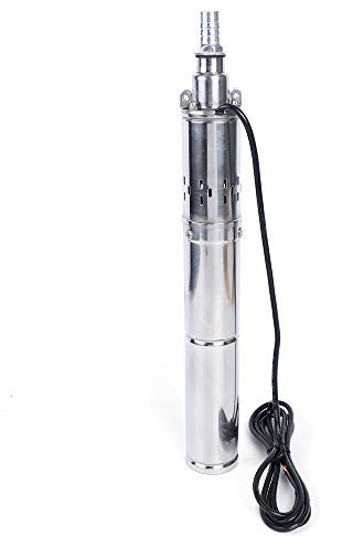 DC - Bomba sumergible solar para pozos profundos, carcasa de acero inoxidable, 24 V