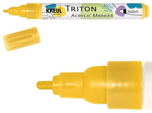 PAINT IT EASY NEU Acrylic Marker/Acrylstift, Medium 1-3 mm, Maisgelb