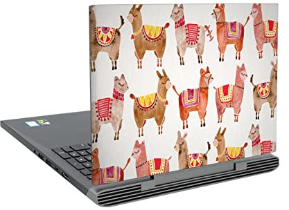 Head Case Designs Offizielle Cat Coquillette Alpaka Tiere Vinyl Haut Aufkleber Abziehbild Abdeckung kompatibel mit Dell Inspiron 15 7000 P65F