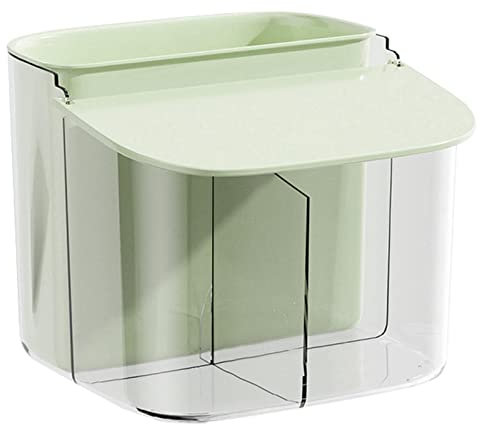 backlight Soporte para almohadilla de algodón – Contenedor para bastoncillos de algodón | Cubo de basura transpirable sin agujeros extraíble con soporte de algodón para papelería