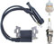 Zündspule mit Zündkerze für Honda GX200 GX160 GX140 GX120 Serie, ADEFOL Zündmodul & Kraftstofffilter & Zündkerze Zündungsmodul Zubehörteil Zündspule Modul Ersatzteile