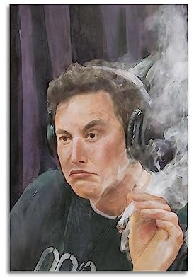 VZRSQZK Global First Pay Elon Musk Poster, dekoratives Gemälde, Leinwand, Wandposter und Kunstdruck, modernes Familienschlafzimmer-Dekor-Poster, 20 x 30 cm