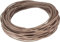 Cordon en cuir de vachette rond naturel de 1 mm x 5 m pour fabrication de bracelets, colliers, bijoux, loisirs créatifs