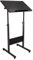 ENHEN Rednerpult Tragbarer Mobiler Stehender Laptop -Schreibtisch, Einstellbare Höhenpodienpodiumsrollwagen, Wagen, Computertisch für Home Office -Klassenzimmerrede (Color : Black)