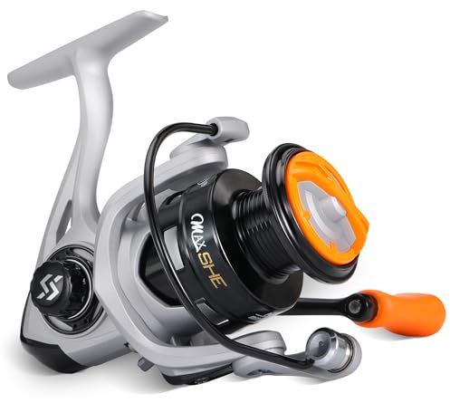 Sougayilang Angelrolle Ultraleichte Spinnrollen mit Graphitrahmen 5,2:1 High Speed für Salzwasser- oder Süßwasserangeln