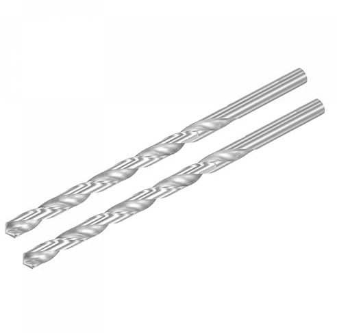 TA-VIGOR 2Pcs 10mm Extra Long Twist Drill Bits, 200mm Length High-Speed Steel HSS Straight Shank Spiral Drill Bits for Wood Metal Aluminum Plastic